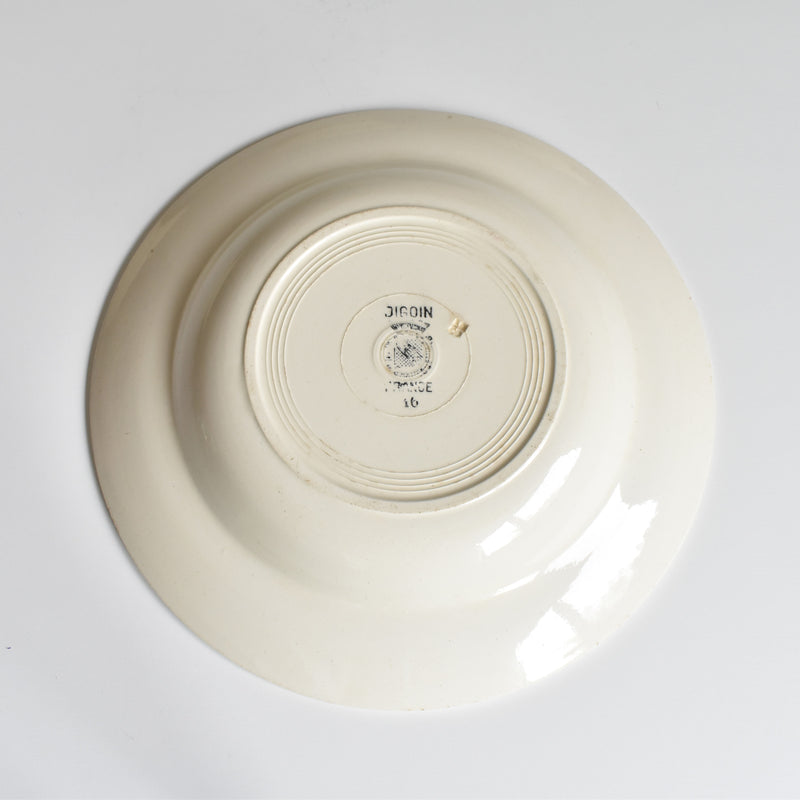 Vintage Deep Plate, Digoin & Sarreguemines, 16 A