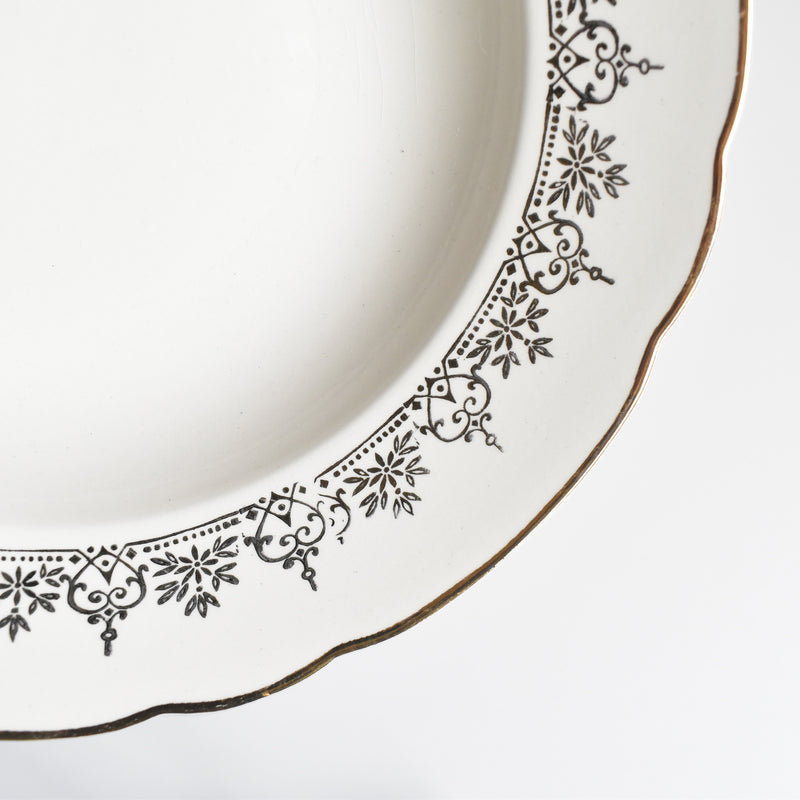 Vintage Deep Plate Villeroy & Boch 7206 Gold A