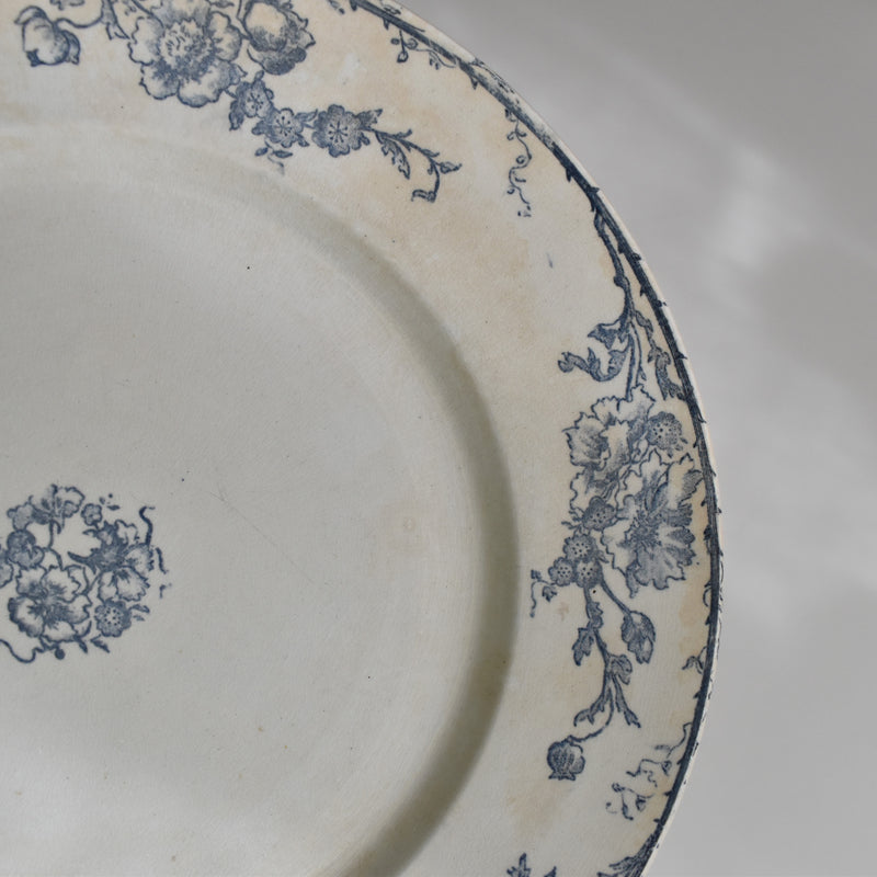 Antique plate, Creil-Montereau, Aubépine D