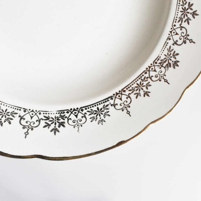 Vintage Deep Plate Villeroy & Boch 7206 Gold A