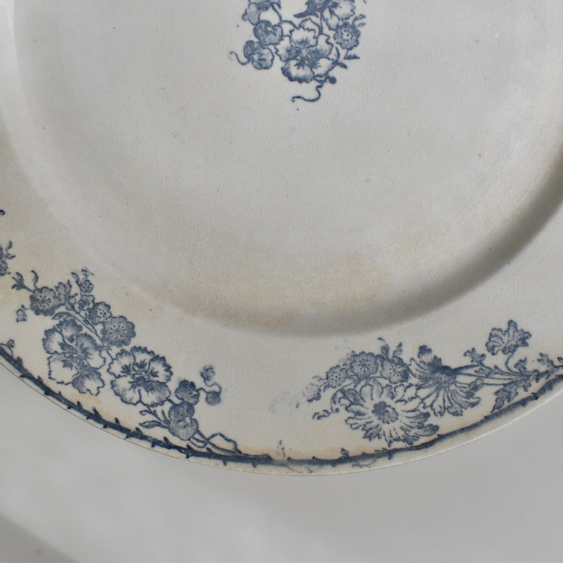 Antique plate, Creil-Montereau, Aubépine D