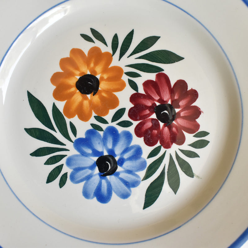 Vintage dessert plate HBCM Creil-Montereau Yvonne C