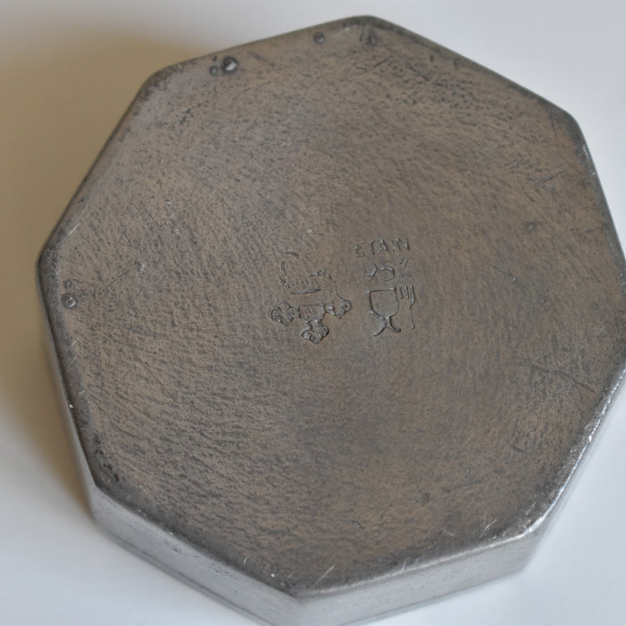 ヴィンテージピューター スモールオクトゴナルボックス