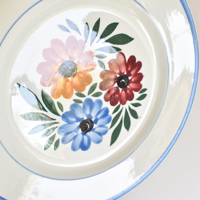 Vintage dessert plate HBCM Creil-Montereau Yvonne C