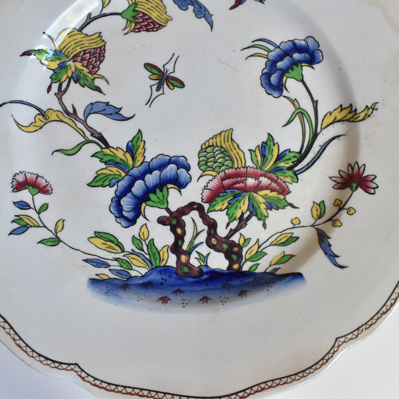 Antique Dessert Plate, U&C Sarreguemines Rouen C