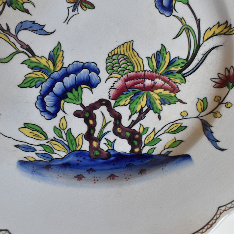 Antique Dessert Plate, U&C Sarreguemines Rouen C