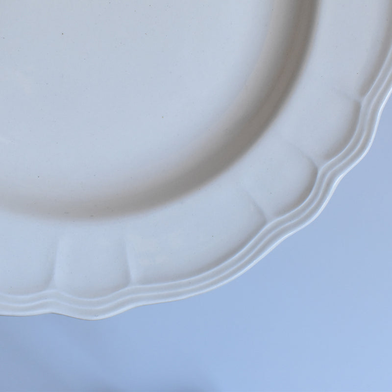Vintage Plate Sarreguemines Scalloped Rim A
