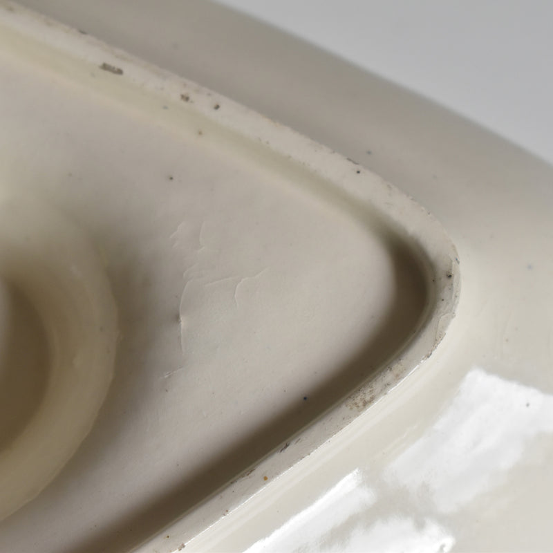 Antique Longchamp Sauce Boat, Rubans