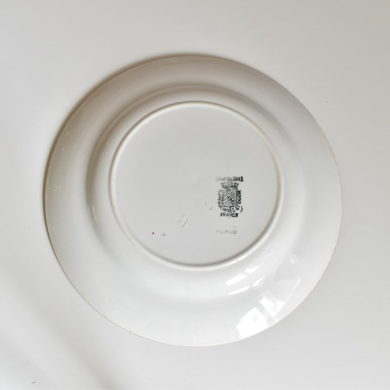 Vintage Plate, Digoin & Sarreguemines Casino A