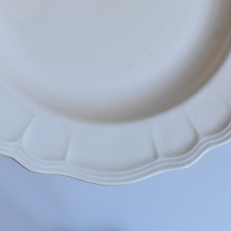Vintage Plate Sarreguemines Scalloped Rim A