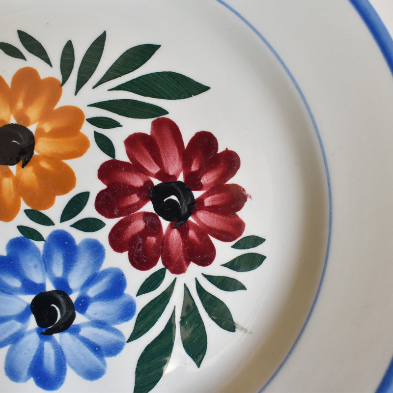Vintage dessert plate HBCM Creil-Montereau Yvonne C