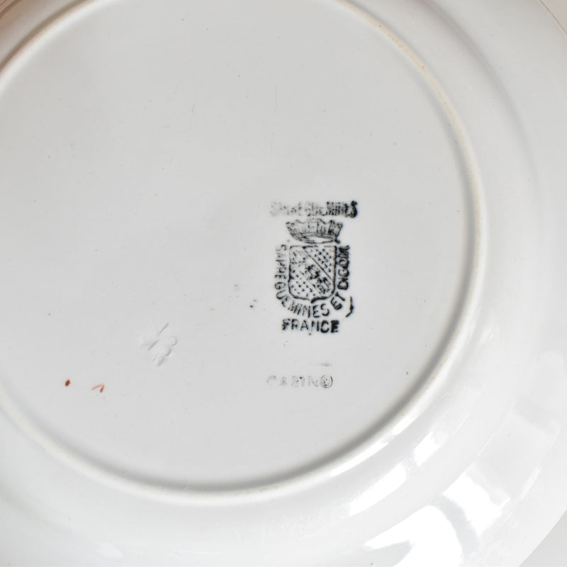 Vintage Plate, Digoin & Sarreguemines Casino A