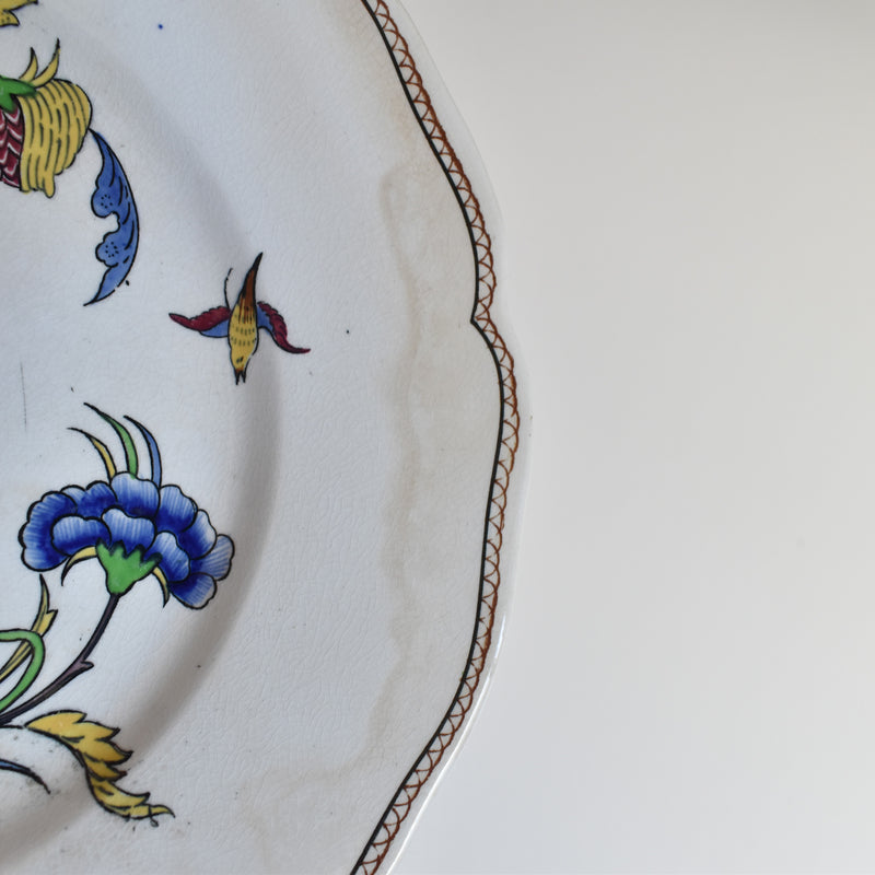 Antique Dessert Plate, U&C Sarreguemines Rouen C