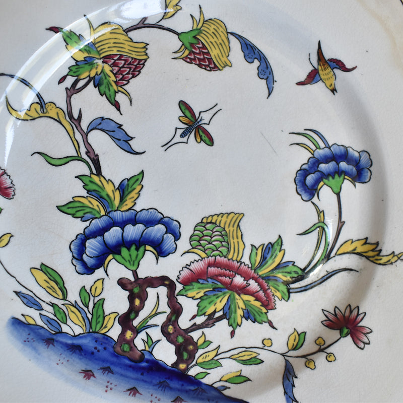 Antique Dessert Plate, U&C Sarreguemines Rouen C