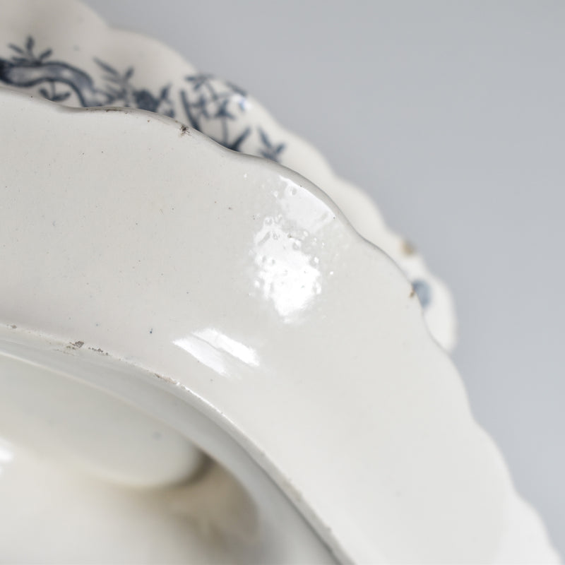 Antique Longchamp Sauce Boat, Rubans