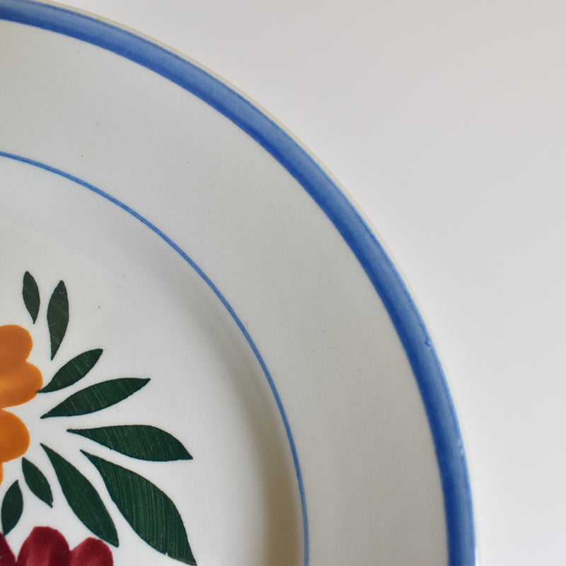 Vintage dessert plate HBCM Creil-Montereau Yvonne C