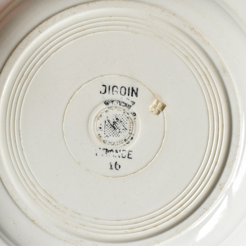 Vintage Deep Plate, Digoin & Sarreguemines, 16 A