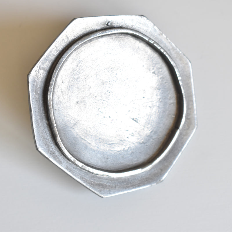 ヴィンテージピューター スモールオクトゴナルボックス