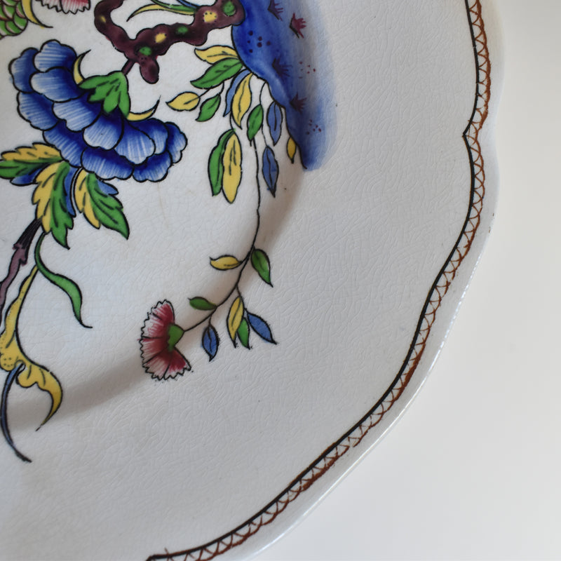 Antique Dessert Plate, U&C Sarreguemines Rouen C