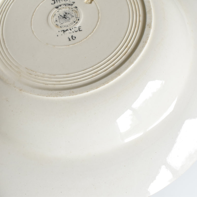 Vintage Deep Plate, Digoin & Sarreguemines, 16 A