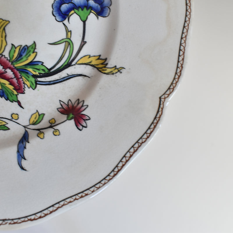 Antique Dessert Plate, U&C Sarreguemines Rouen C