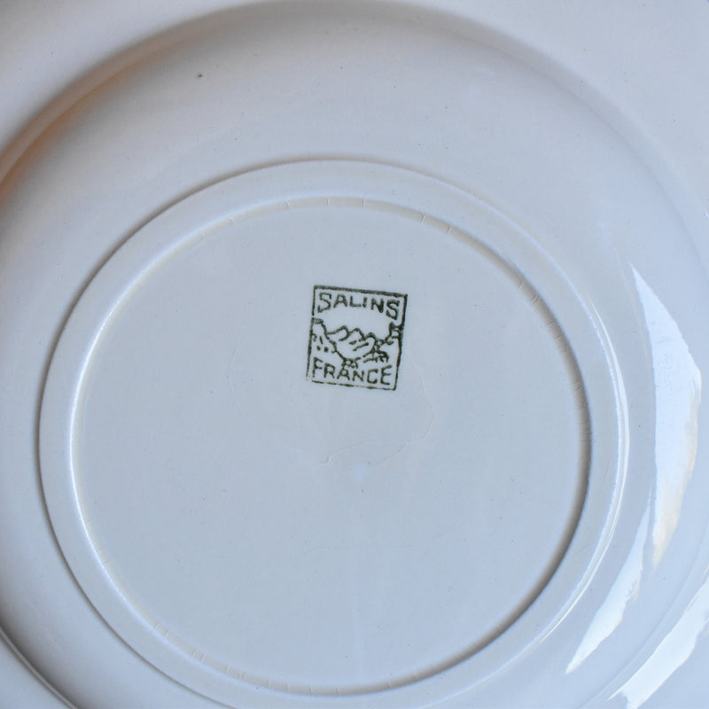 Vintage Plate Sarreguemines Scalloped B