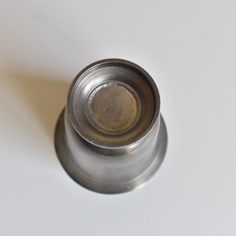 Vintage Pewter Small Goblet ETAINS DU MANOIR