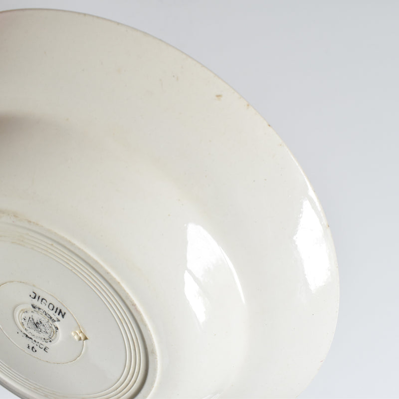 Vintage Deep Plate, Digoin & Sarreguemines, 16 A