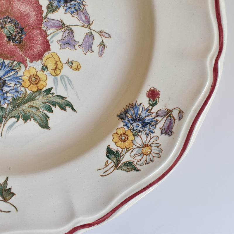 Vintage Plate Digoin & Sarreguemines Agreste D
