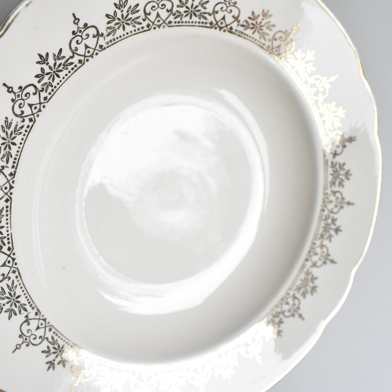 Vintage Deep Plate, Villeroy & Boch 7206 Gold B