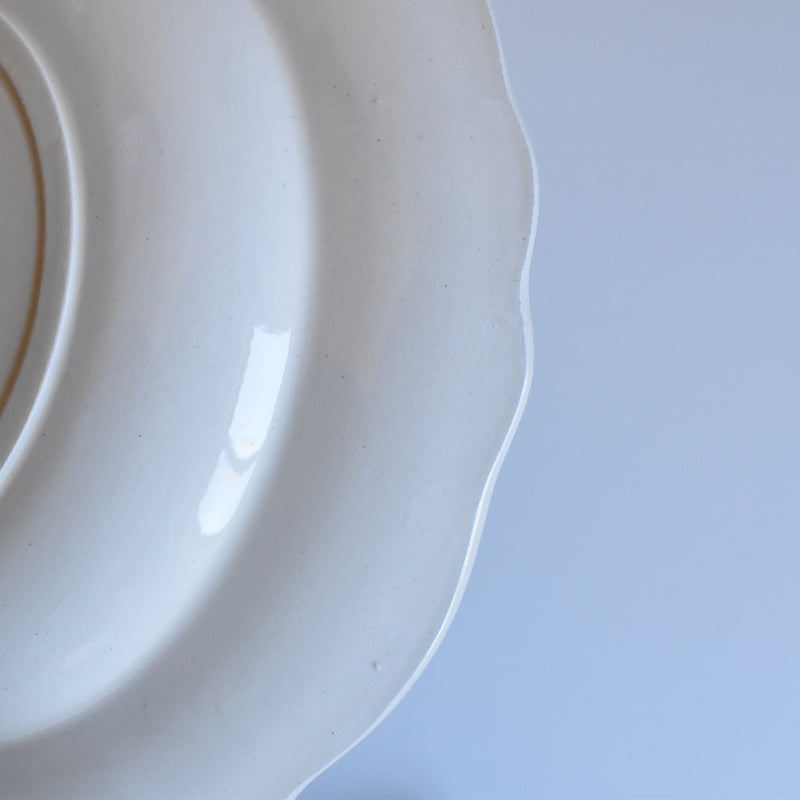 Vintage Plate Sarreguemines Scalloped B