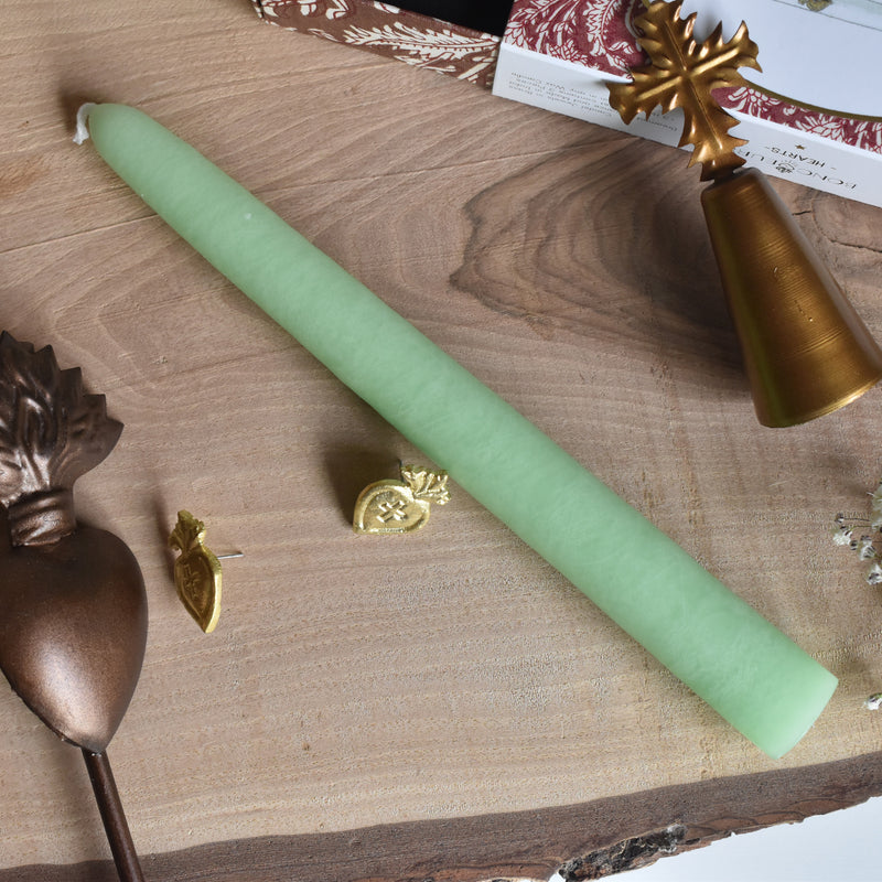 シエルジュコニック　（テーパーキャンドル）　20cm Menthe（ミントグリーン）