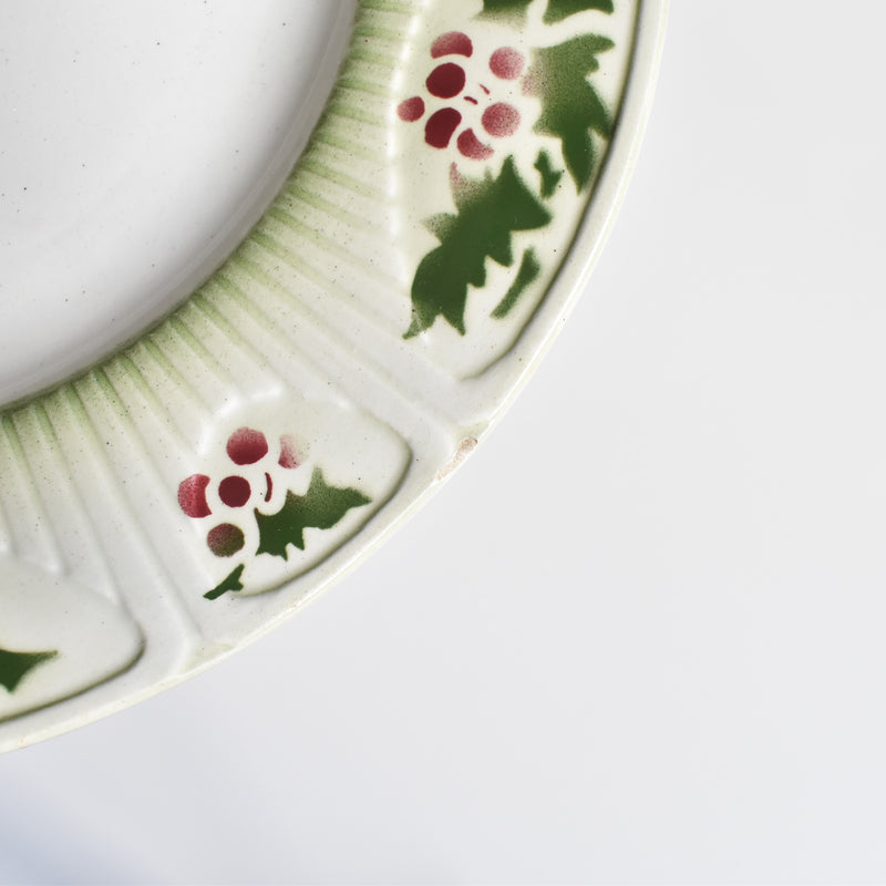 Vintage Dessert Plate, Saint-Amand, Holly C
