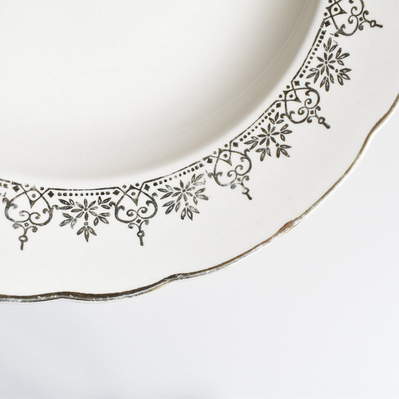 Vintage Deep Plate, Villeroy & Boch 7206 Gold B