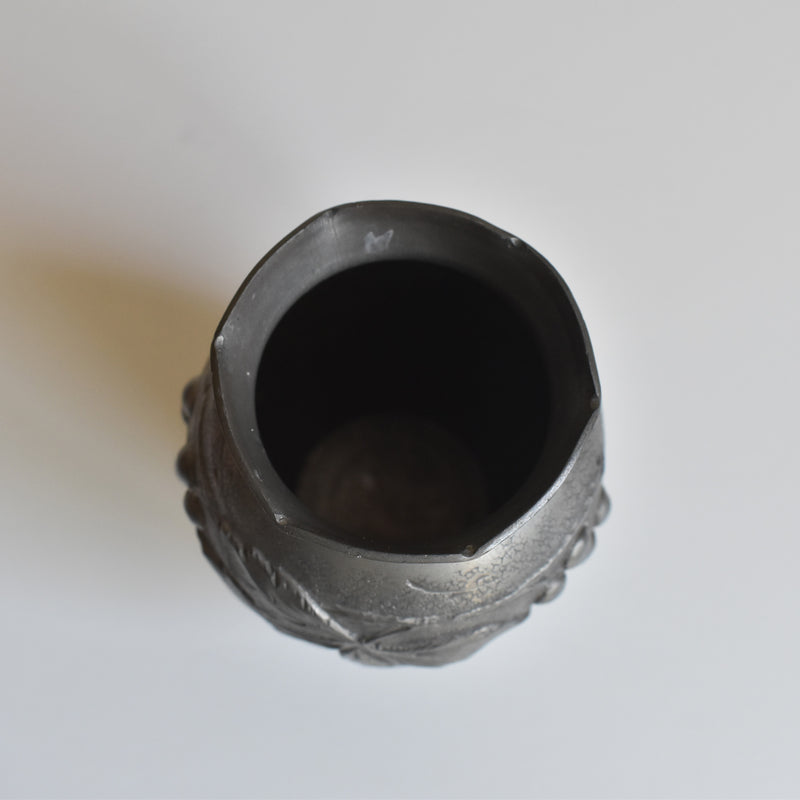 アンティークピューター スモール花器 A.Surjous