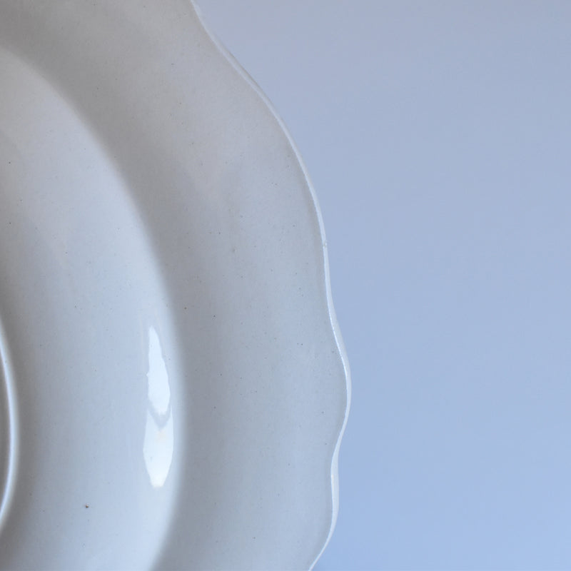 Vintage Plate Sarreguemines Scalloped B