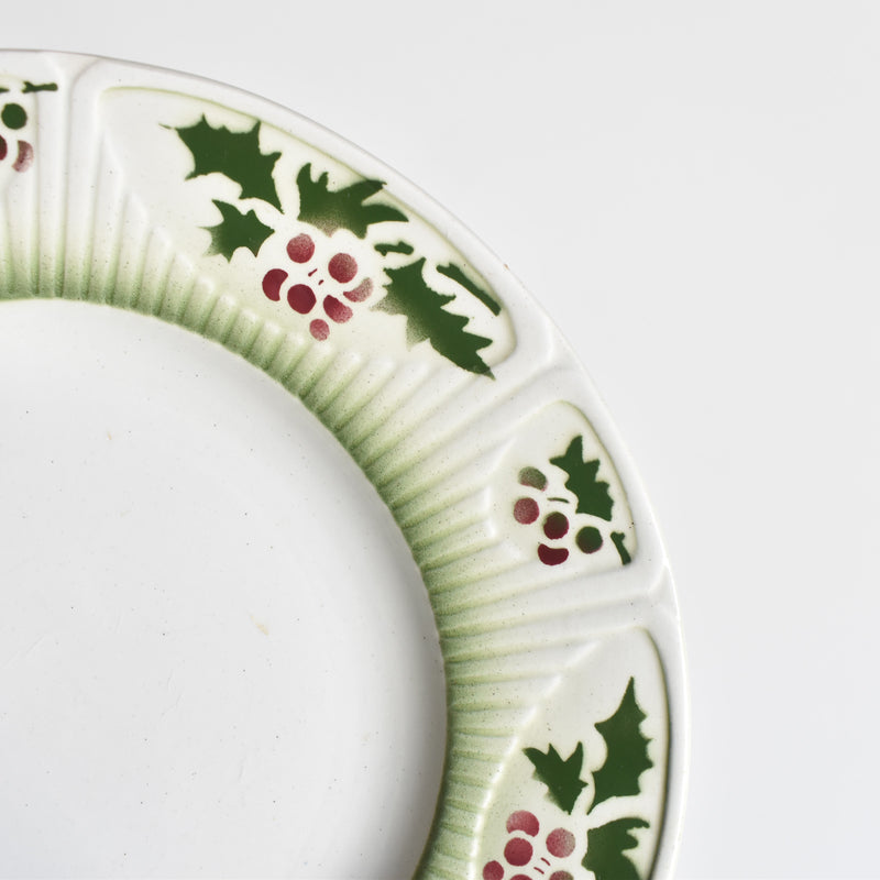Vintage Dessert Plate, Saint-Amand, Holly C
