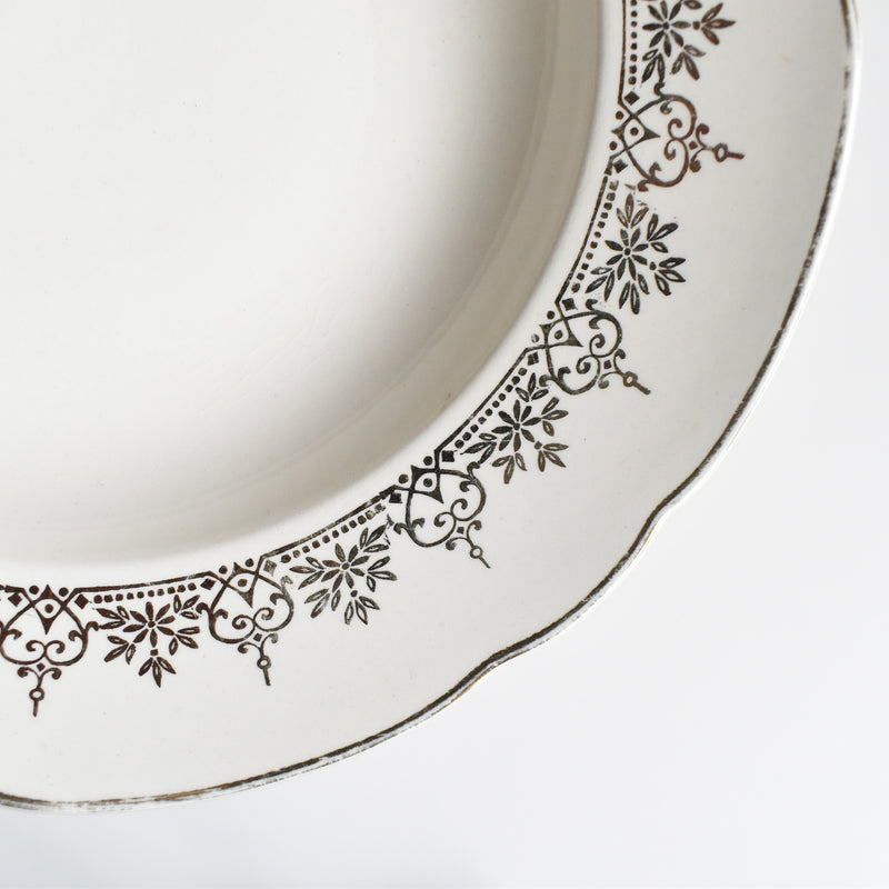 Vintage Deep Plate, Villeroy & Boch 7206 Gold B