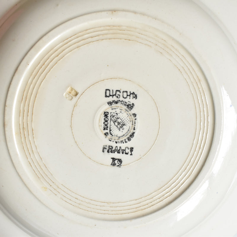 Vintage Deep Plate, Digoin & Sarreguemines, 16 B