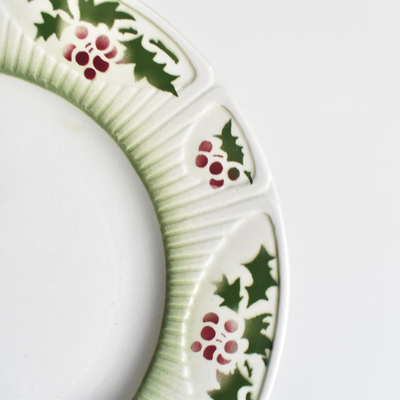 Vintage Dessert Plate, Saint-Amand, Holly C
