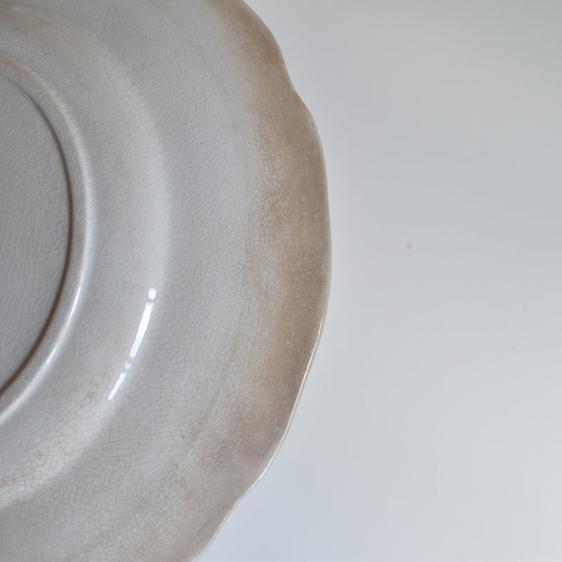 Antique dessert plate, U&C Sarreguemines, Rouen D