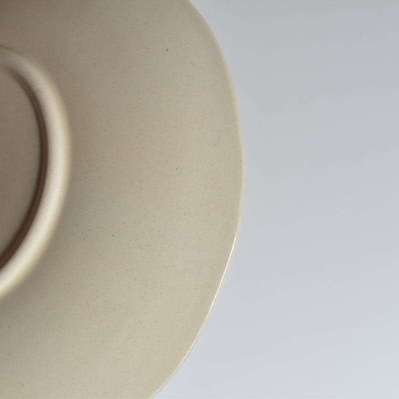 Vintage Teacup and Saucer Digoin & Sarreguemines Ivoire Flower Rim A