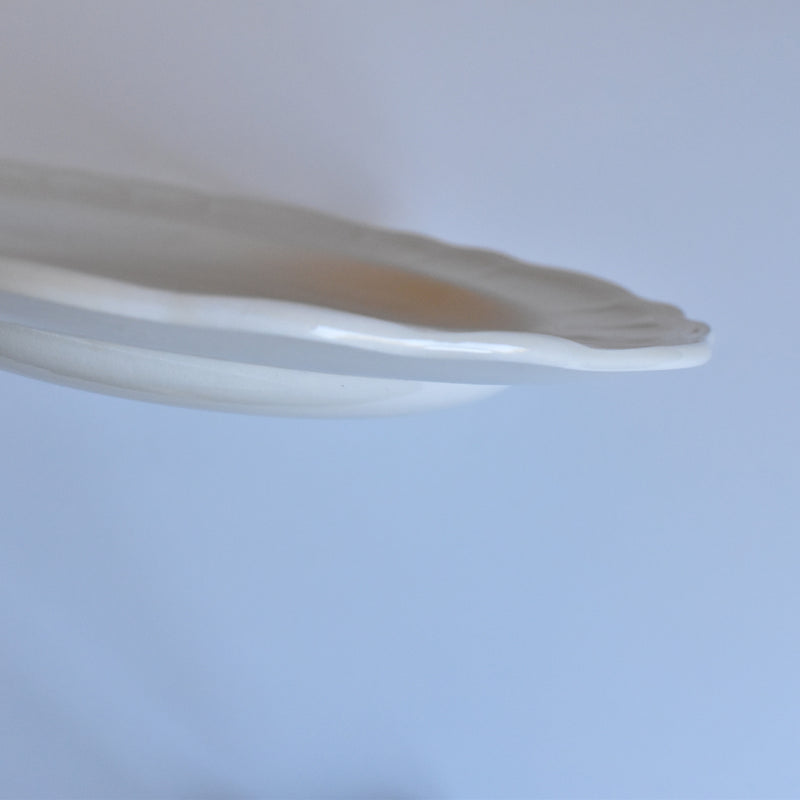 Vintage Plate Sarreguemines Scalloped B