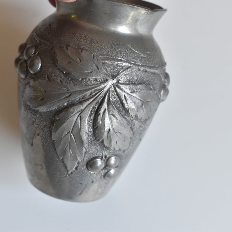 アンティークピューター スモール花器 A.Surjous