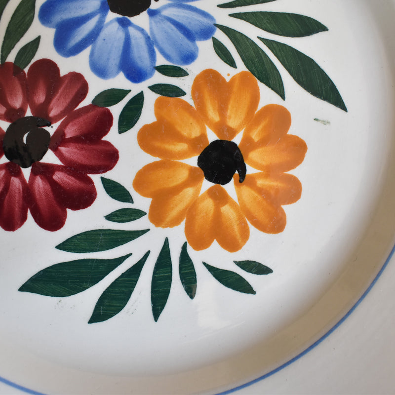 Vintage Dessert Plate, HBCM Creil et Montereau, Yvonne D