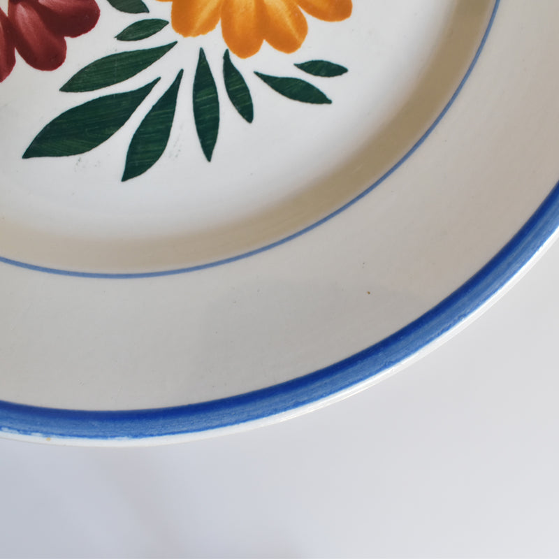 Vintage Dessert Plate, HBCM Creil et Montereau, Yvonne D