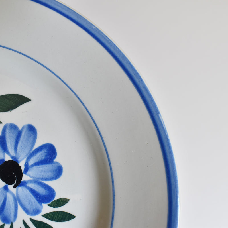 Vintage Dessert Plate, HBCM Creil et Montereau, Yvonne D