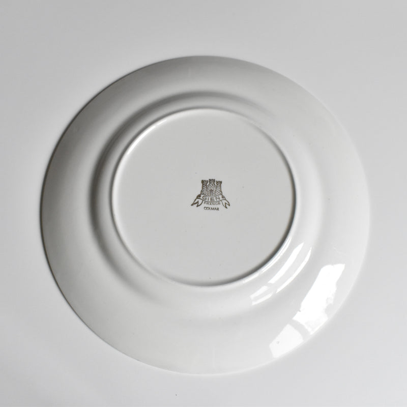 Vintage Plate Gien Colmar H