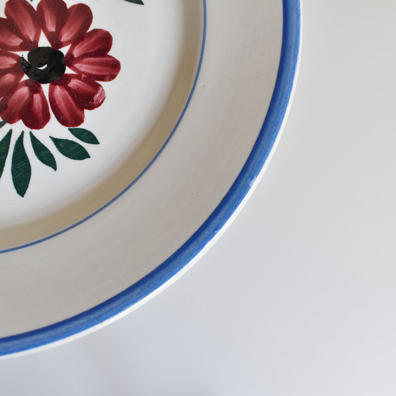Vintage Dessert Plate, HBCM Creil et Montereau, Yvonne D