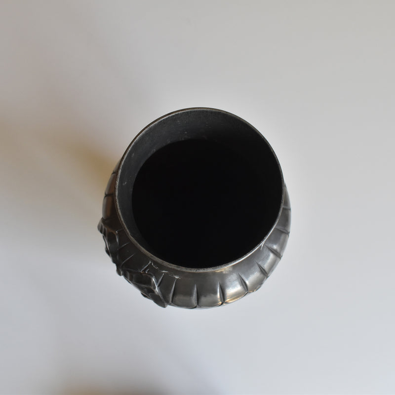 アンティークピューター 花器 A. Villien